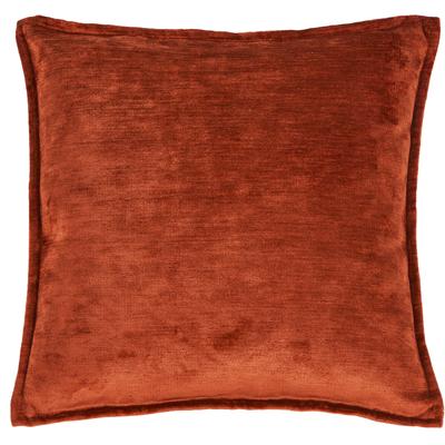 Dekokissen DONE. "Fame", orange (rust, meliert), B:45cm H:1cm L:45cm, Polyester, Dekokissen_Sitzkissen_Kissenhüllen, Hohe Lichtreflektion