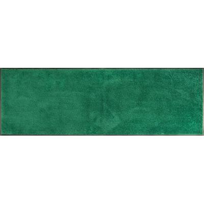 Läufer, grün, B:60cm H:9mm L:180cm, Gummi, WASH+DRY BY KLEEN-TEX, Teppiche, Läufer