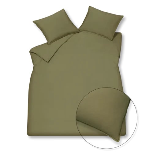 Vandyck Washed Cotton Kussensloop Martini Olive 60x70 cm