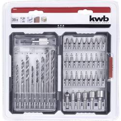 kwb 108955 39teilig Bohrer- und Bit-Sortiment Metall, Stein, Beton, Holz, Mauerwerk