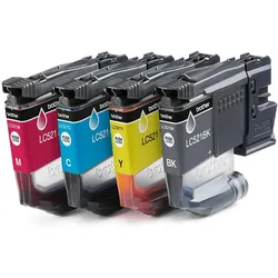 Brother Original LC521VAL Druckerpatrone - 4er Multipack 2.000 Seiten