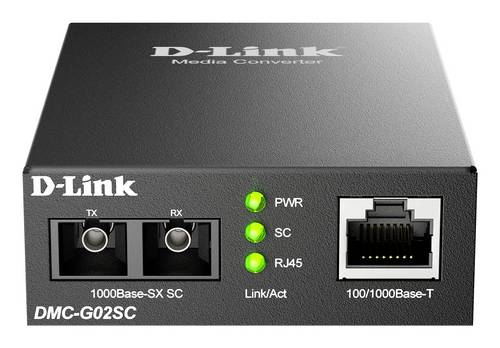 D-Link DMC-G02SC/B Gigabit Konverter DMC-G02SC/E, 10 Medienkonverter