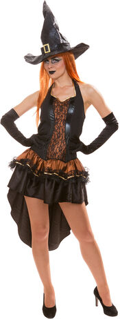 Kleid Hexe/Piratin, braun