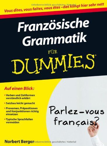 Norbert Berger - Französische Grammatik für Dummies (Fur Dummies) - Preis vom 18.10.2026 19:22:15 h