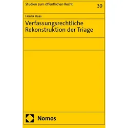 Verfassungsrechtliche Rekonstruktion der Triage, Fachbücher