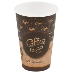 1000 Kaffeebecher Coffee to go Becher "Latte Macchiato" ML 300 ml glatt