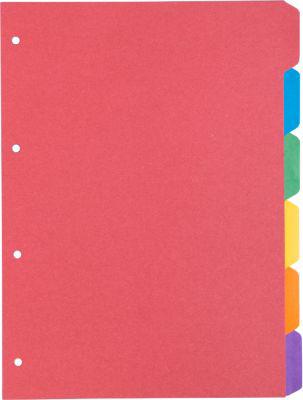 Kartonregister Schäfer Shop Select, 5er Pack, 4-fach Lochung, 160 g/qm Recyclingkarton, 6-teilig
