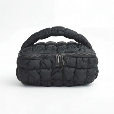 Beauty Case mit Quilting (schwarz)