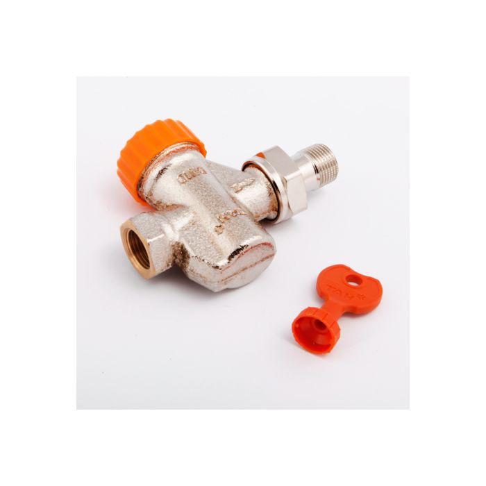 Heimeier Thermostat-Ventilunterteil 3912-01.000 Durchgang, DN 10, mit automatischer Durchflussregelung