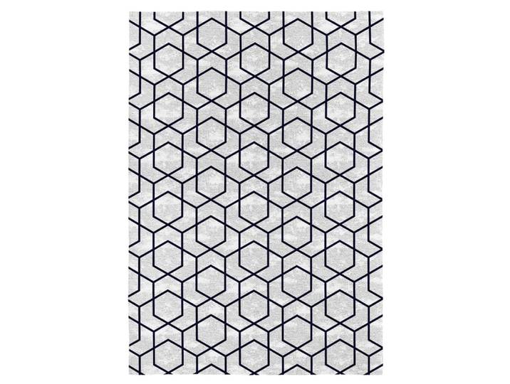 Tapis décoratif en coton en impression digital gris 200x290 cm