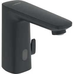 HANSA HANSAELECTRA Waschtischbatterie, 3 V, Bluetooth, Ausladung 117mm, Matt-Schwarz, 9210221933