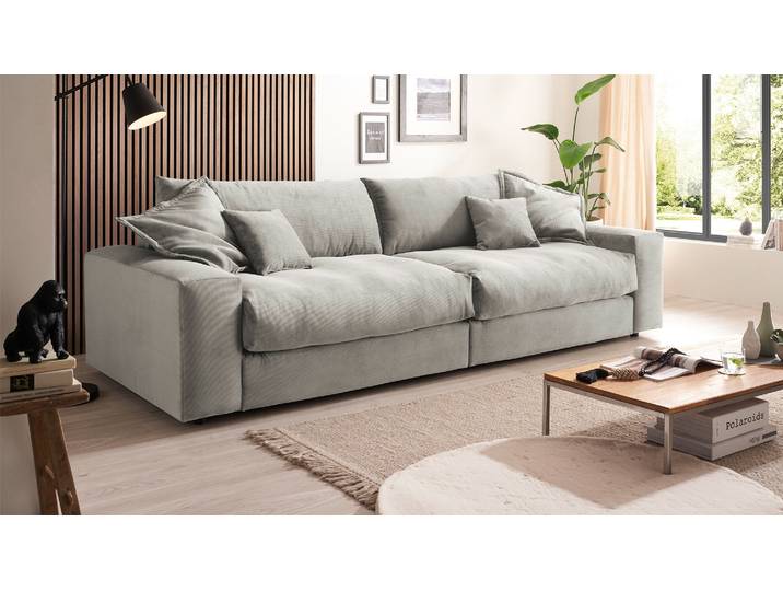 Big Sofa mit Trendiger Cord Optik im XL Format