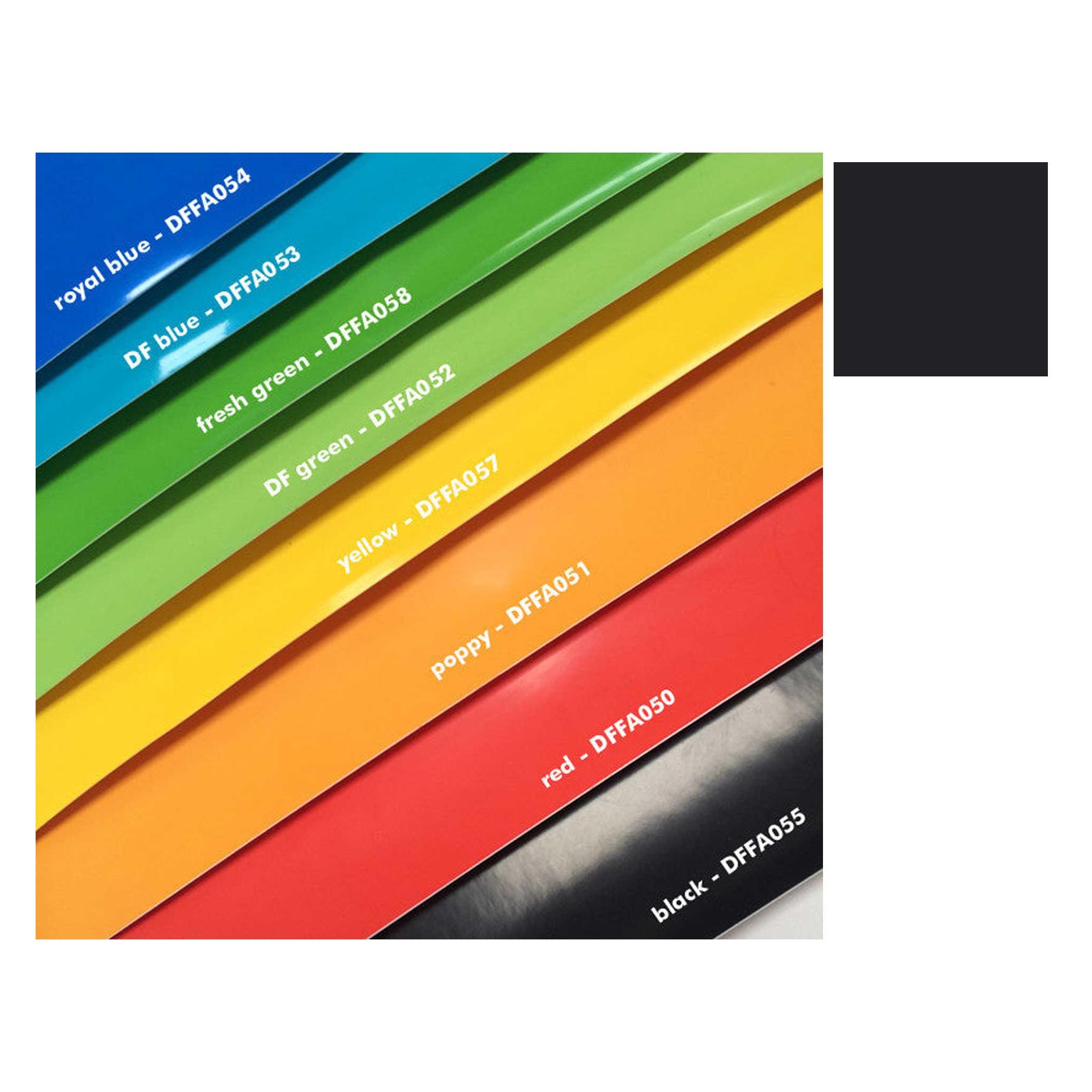 Dream-Flight Selbstklebende Dekorfolie 155x460 mm 2 Stk. Schwarz (DFFA055)
