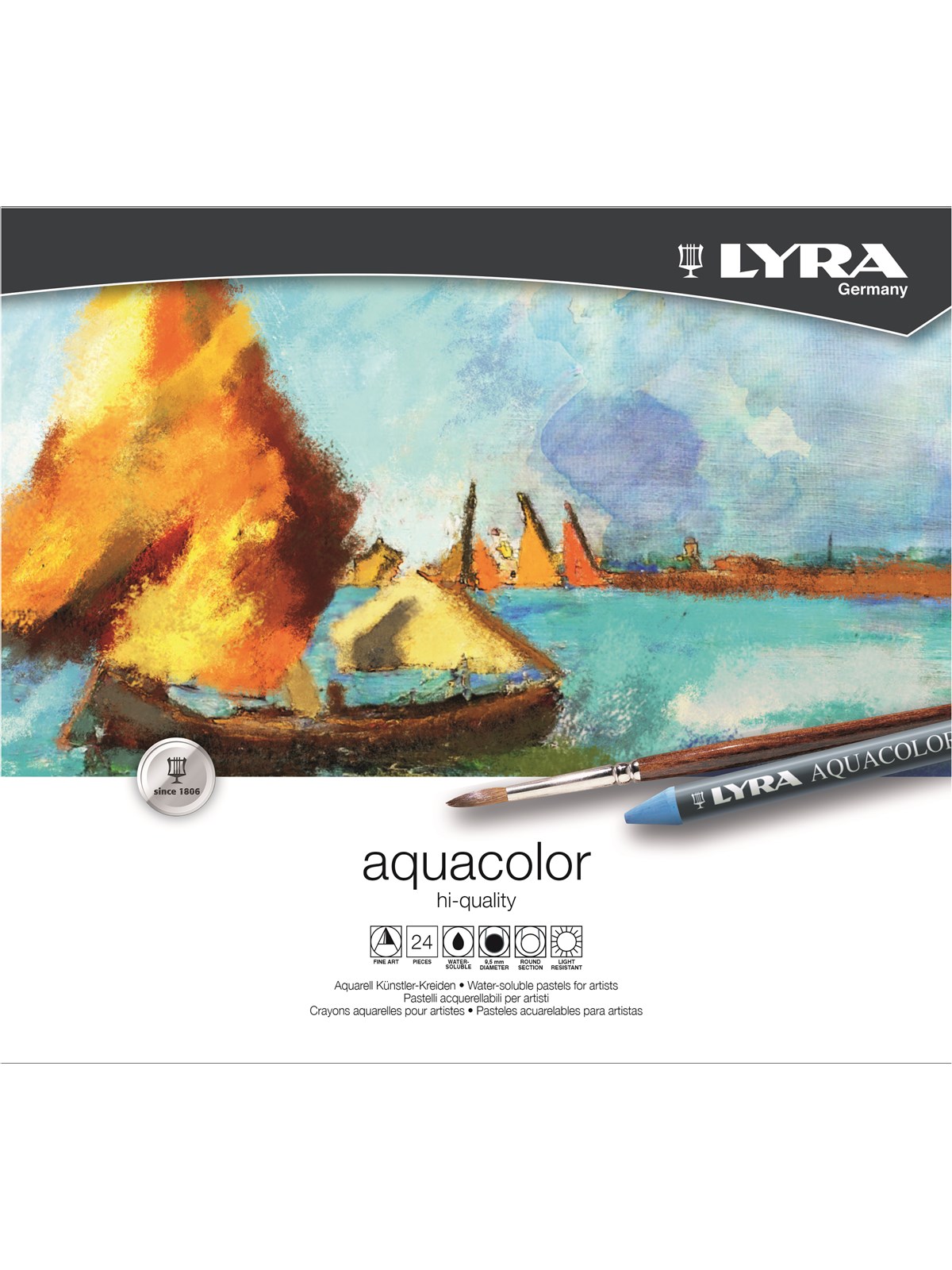 Lyra Aquacolor Metal Case 24 pcs