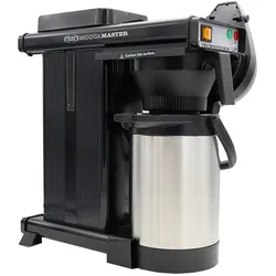 Moccamaster Kaffeemaschine Thermoserve 1,8L Schwarz Autofill, Filterkaffeemaschine, Silber, Schwarz