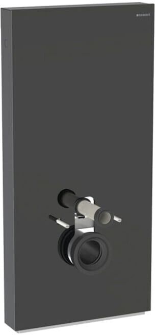Geberit Module WC suspendu Monolith Plus H 101 cm, céramique blanche, cadre alu chromé mat (131222SJ7)
