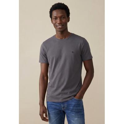 FYNCH-HATTON "FYNCH-HATTON Basic T-Shirt" Sommershirt in unifarben, mit Logostickerei