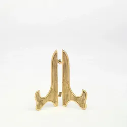 Buchhalter, Tellerständer Messing Gold Höhe 12 cm