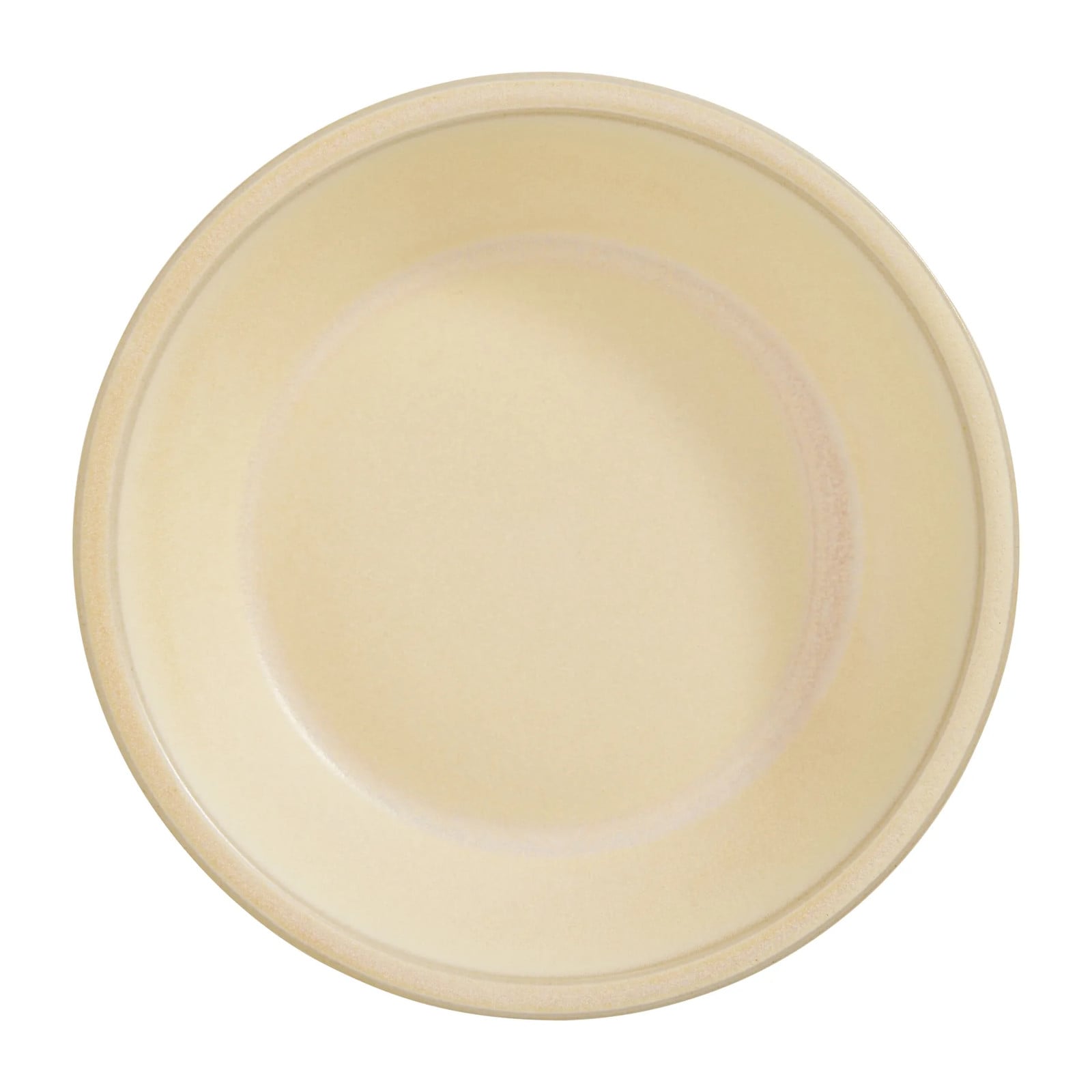 OYOY Yuka diep bord 2-pack Butter Ø19 cm