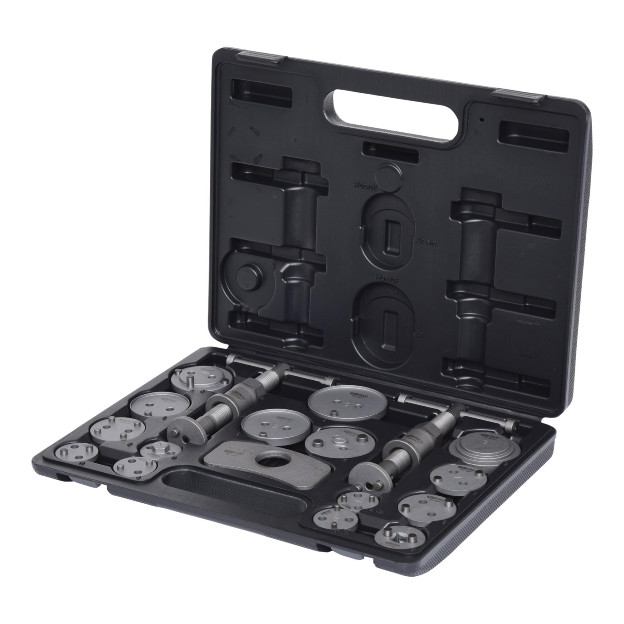 KS Tools Bremskolben-Rückstell-Werkzeug-Satz, 18-teilig (150.2035)