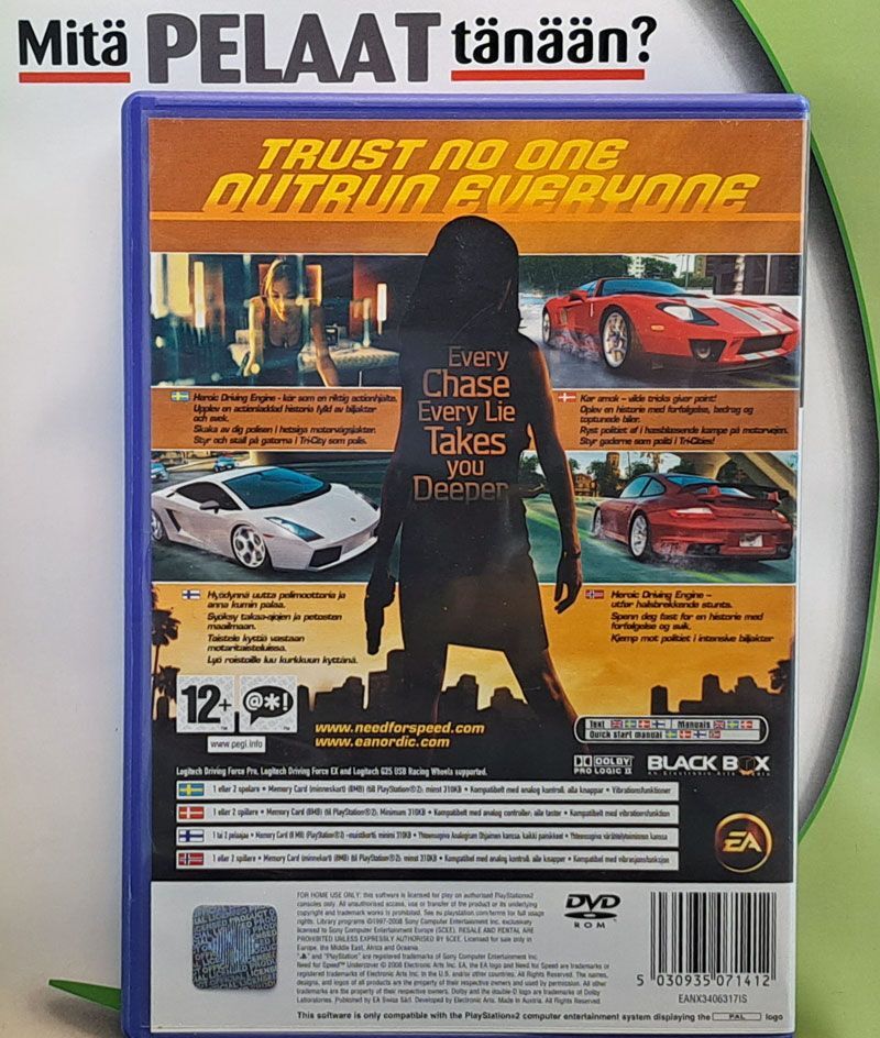 Need For Speed Undercover PS2 (Käytetty)