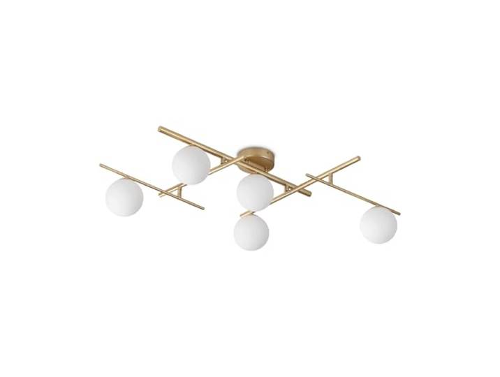Ideal Lux ATLAS 5-flammige Kugel-Deckenleuchte aus Messing