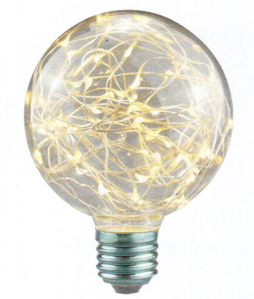 Lampadina Con Gocce Led Clear Design Attaco E27 , Colore Bianco Caldo 1,5w