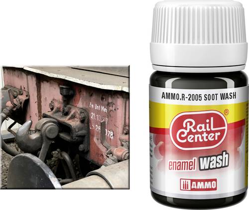 Rail Center AMMO.R-2005 Modellbahn-Texturfarbe Ruß 35ml