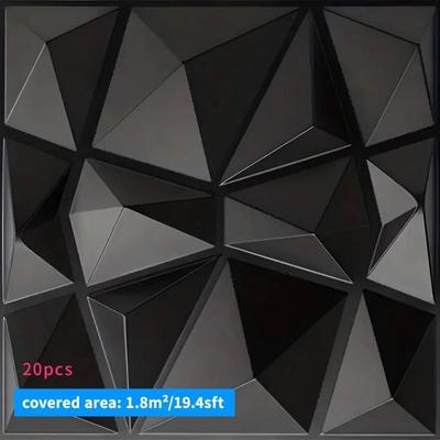 Uplift Picks Twenty Piece 3D Wall Panels Create Striking Texture Without Major Renovation e 20 Pcs