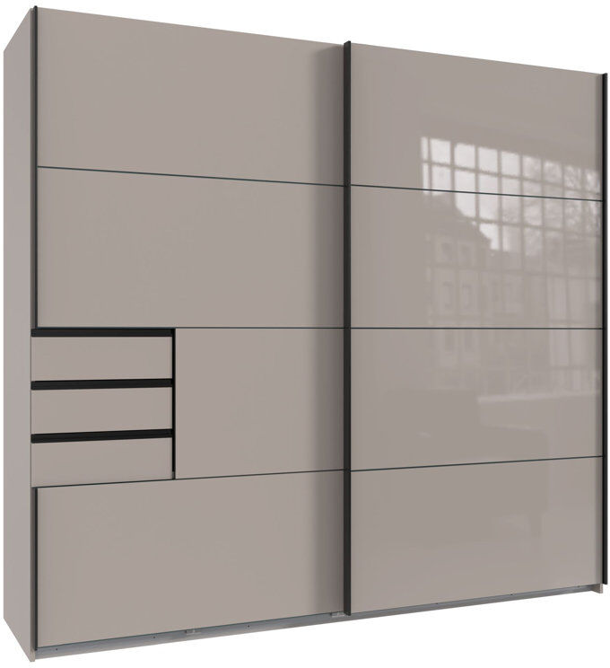 Brayden Studio SAIGON Wardrobe Grey 210cm H X 225cm W X 64cm D