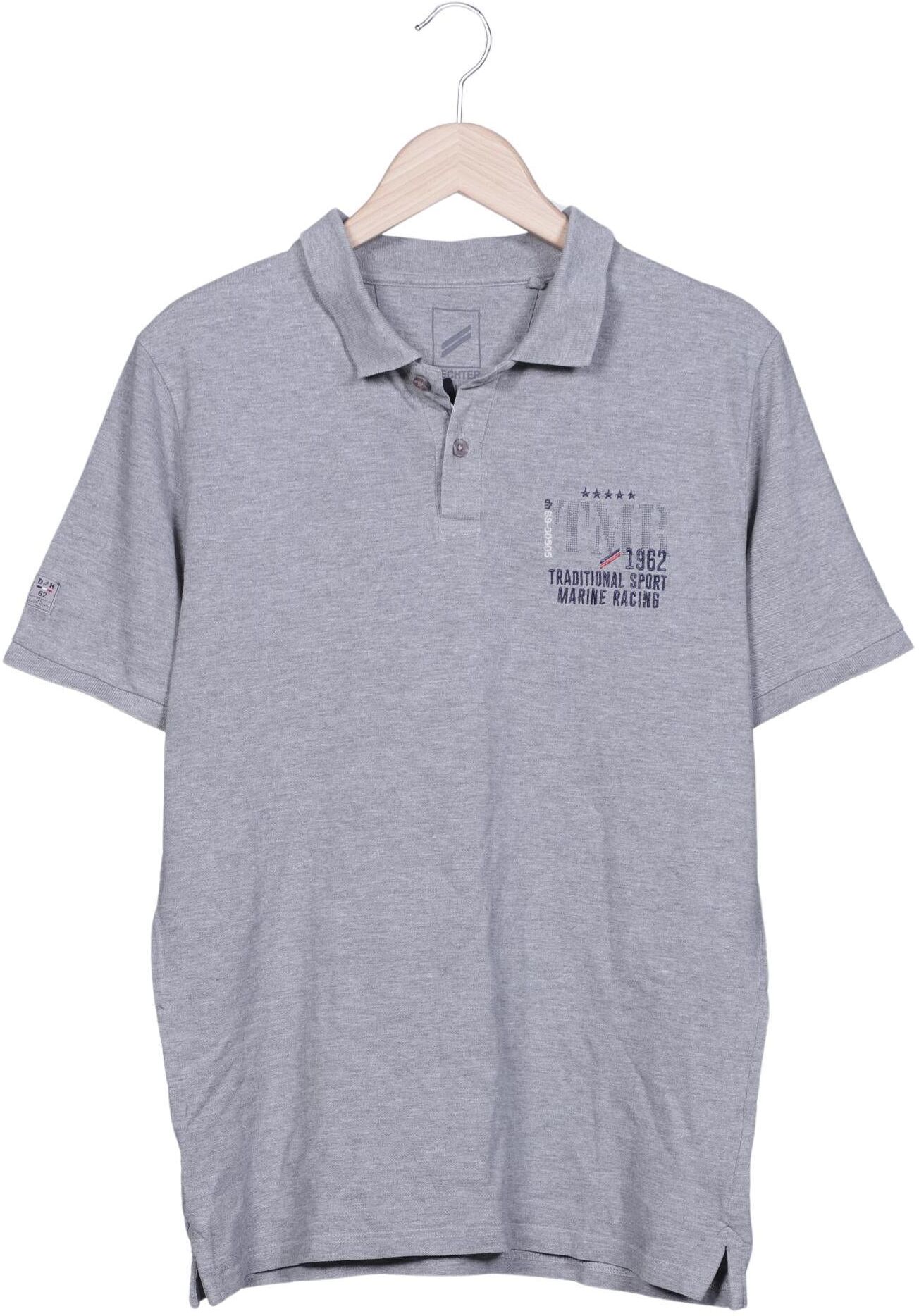 Daniel Hechter Herren Poloshirt, Grau, Gr. L, Baumwolle - Second Hand
