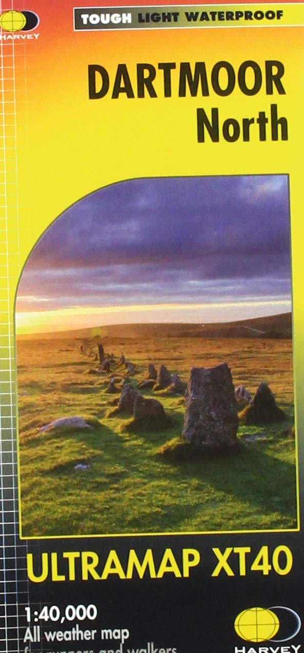 Carte de randonnée - Dartmoor Nord XT40   Harvey Maps - Ultramap