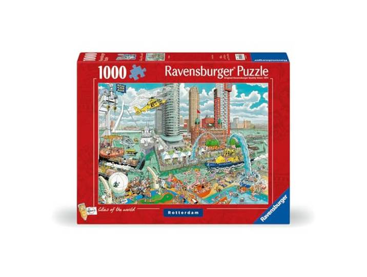 Ravensburger puzzel Fleroux Rotterdam - Legpuzzel - 1000 stukjes, Nieuwe versie