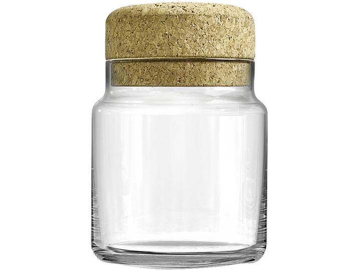 Dosen-Set - Farbe: transparent - Material: Glas/Kork - 3