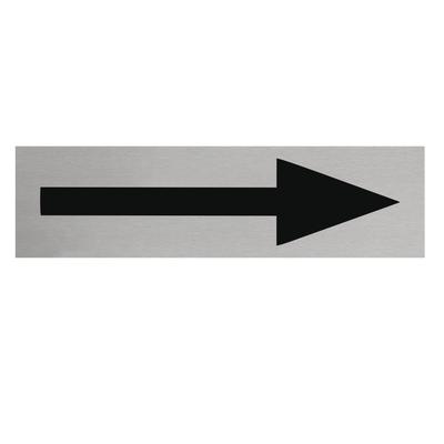 CombiCraft Aluminium Türschild Pfeil 165x45mm mit 3M-Tape