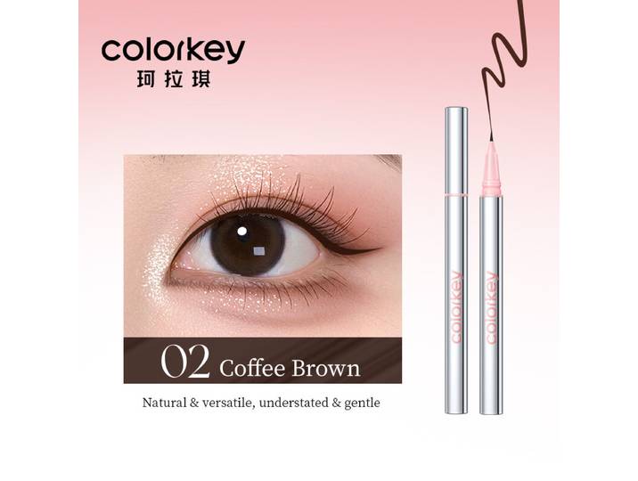 COLORKEY Eyeliner liquide ultra-fin 02 Marron café 0,55 ml