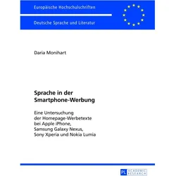 Sprache in der Smartphone-Werbung, Fachbücher von Daria Monihart M.A.