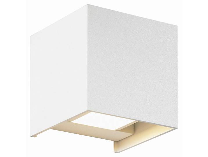 Helestra Led-Aussenleuchte Siri, Weiß, Metall, quadratisch, 10x10 cm, Lampen & Leuchten, Außenbeleuchtung, Außenleuchten