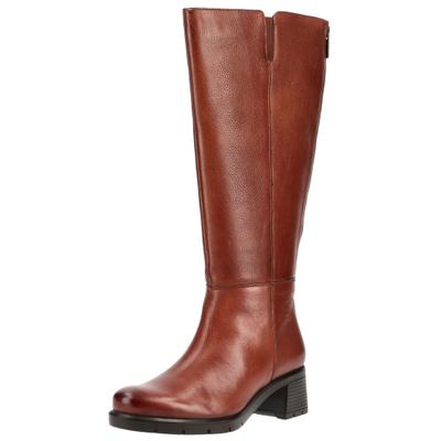 Stiefel ARA "Ara Stiefel Leder", Damen, Gr. 43, Textil, braun (cognac), Leder, Schuhe Stiefel
