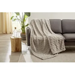 Decke FREYA silber (BL 150x200 cm) - silber - BL 150x200 cm