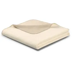 Biederlack Wohn- und Kuscheldecke 'Doubleface' 150 x 200 cm - Mehrere Farben (Farbe: Mint - Ecru)