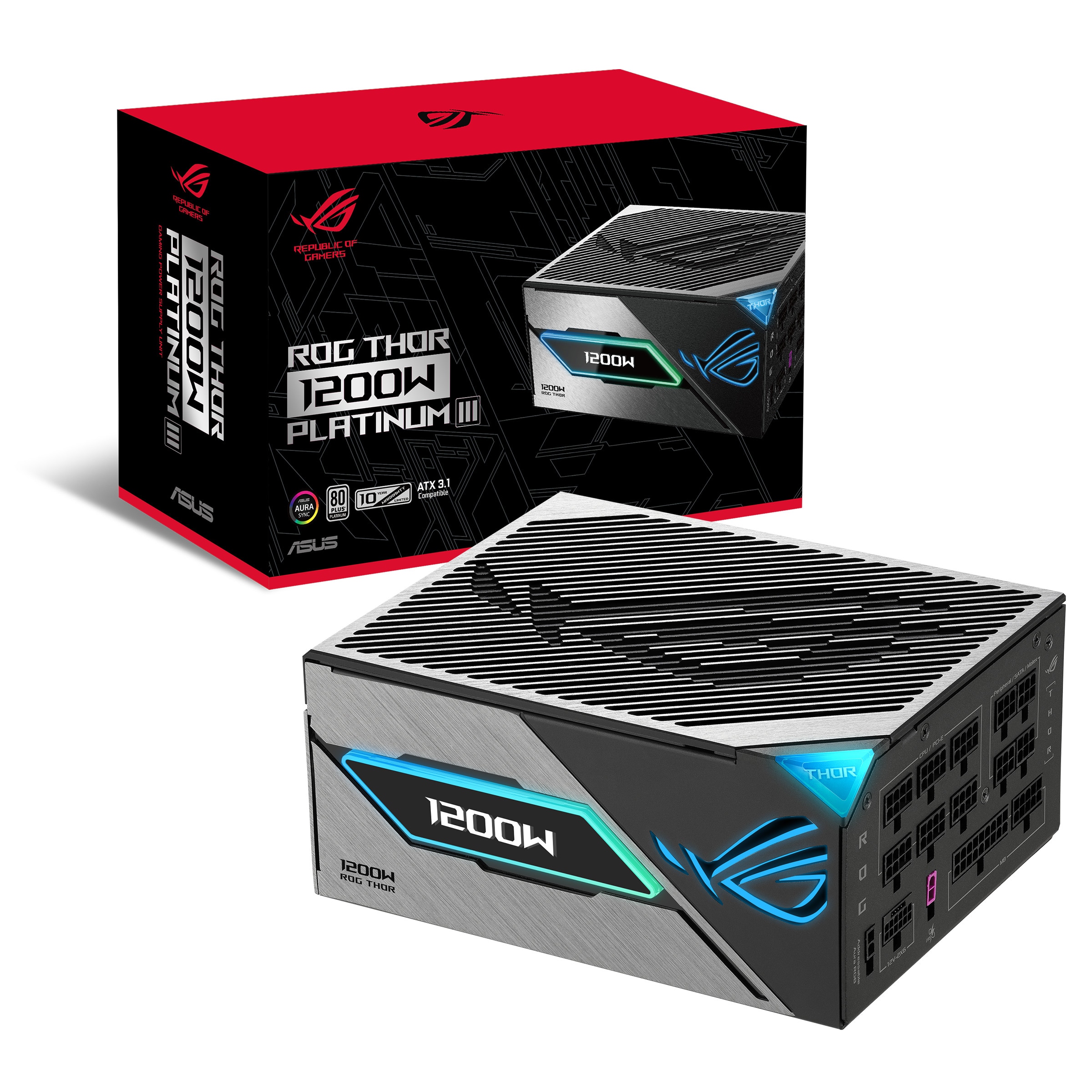 ASUS ROG Thor Platinum 1200P III 1200W Platinum Gaming Netzteil Modular PCIe5.0 90YE00V2-B0NA00