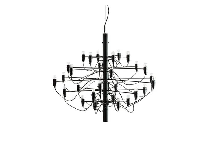 Flos 2097 Sarfatti Kronleuchter LED Mattschwarz 30 Lampen