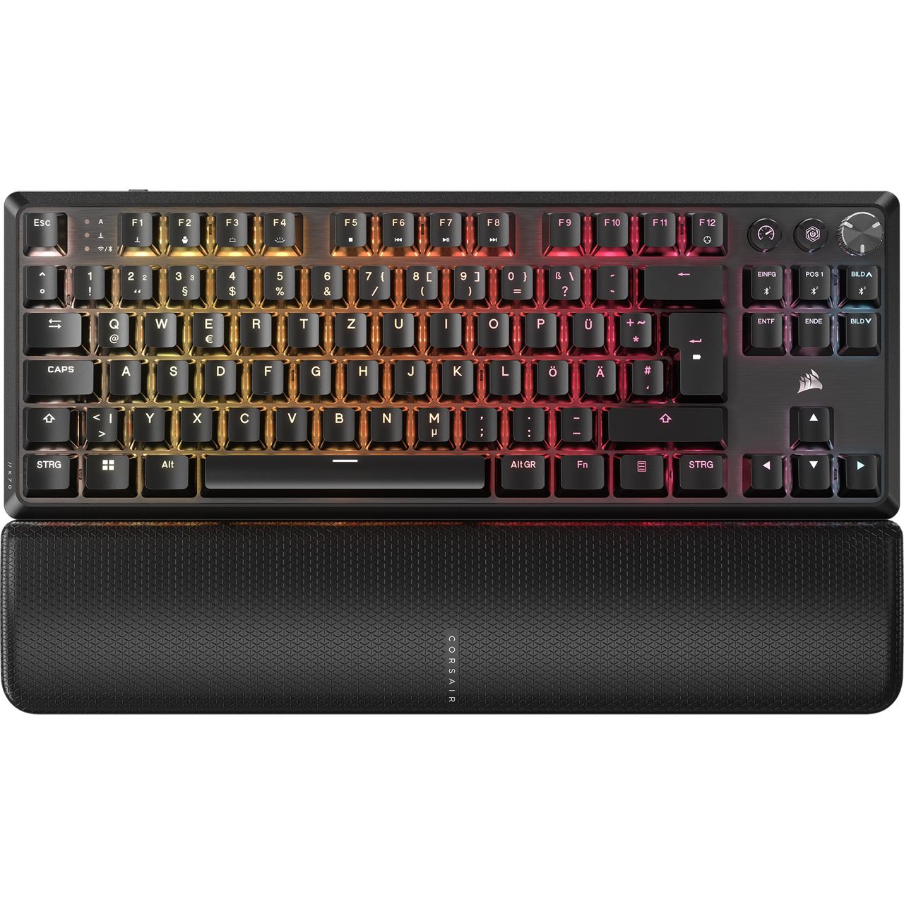 Corsair K70 CORE TKL RGB MLX RED V2 USB und Bluetooth Deutsch schwarz (kabellos)