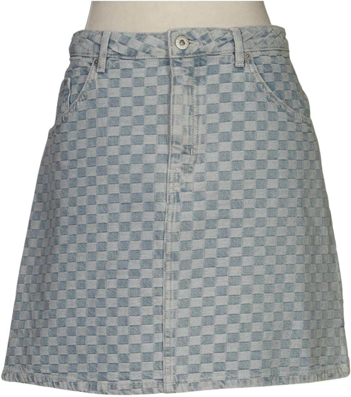 Hugo by Hugo Boss Damen Rock, Hellblau, Gr. S, Baumwolle - Second Hand