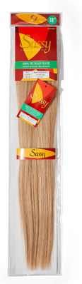 The Sassy Collection Silky Straight Strawberry Blonde & Platinum Mix 18 Inch Human Hair Extension