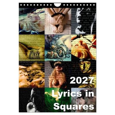 Lyrics In Squares (Wandkalender 2027 DIN A4 hoch), CALVENDO Monatskalender