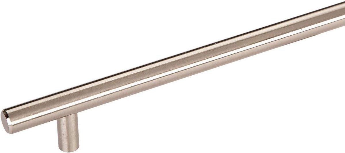 Meubelgreep Garderobegreep Kastgreep in Geborstelde RVS Look, Zilverkleurig, Lengte: 844 mm