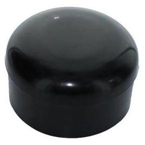 Garden Center Round Plastic Cap 60mm 3pcs Black (3 Stk.) (60389504)
