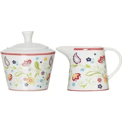 MILCH- UND ZUCKERSET Shanti bunt 2er Set